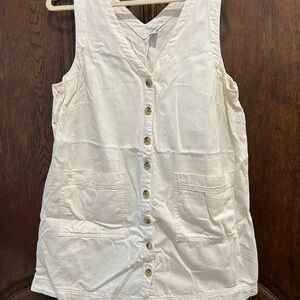 VEST Old Navy Cream Sleeveless Vest